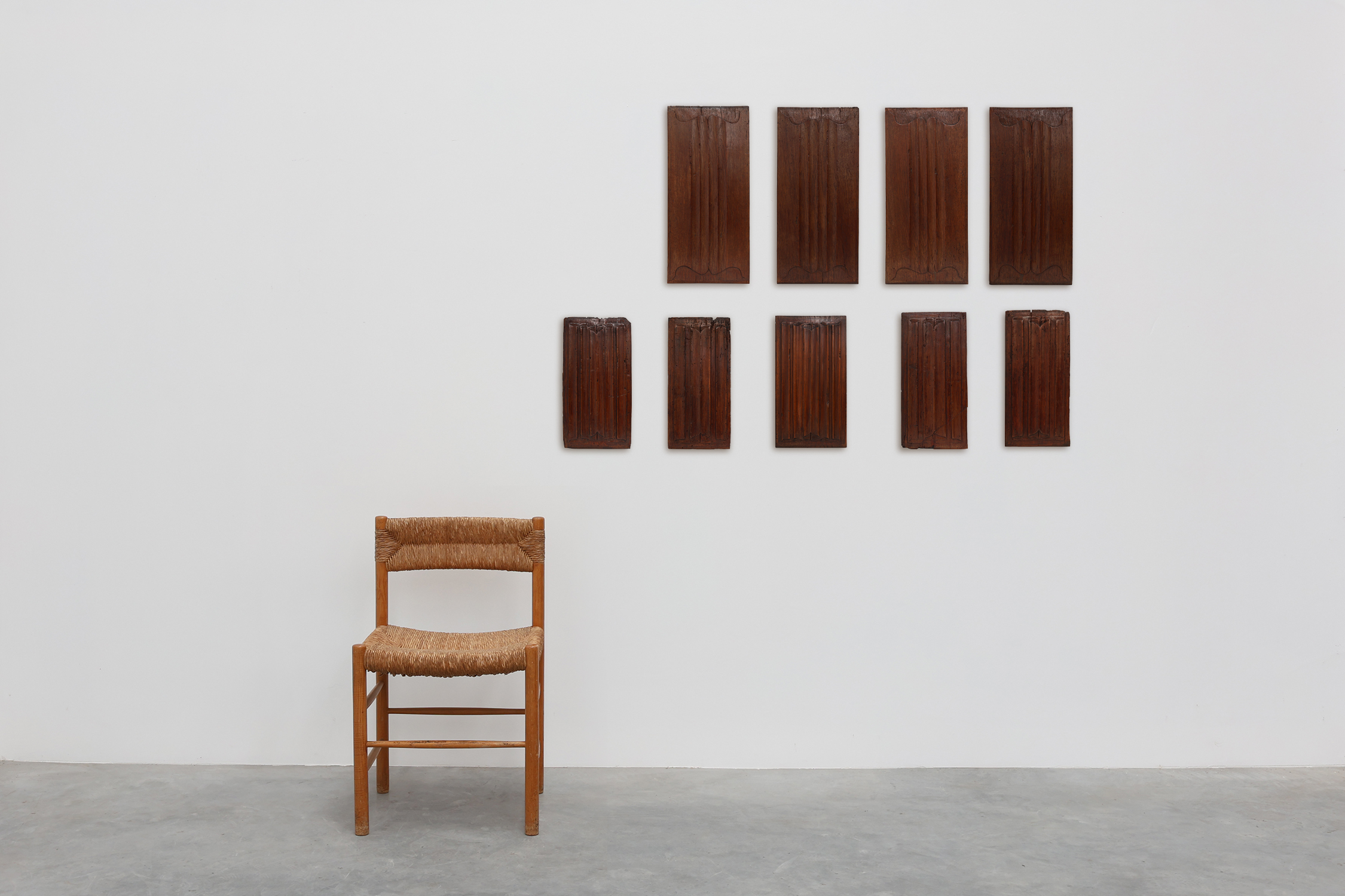 16th Century oak carved Gothic Panels, 9 pieces, Belgiumthumbnail